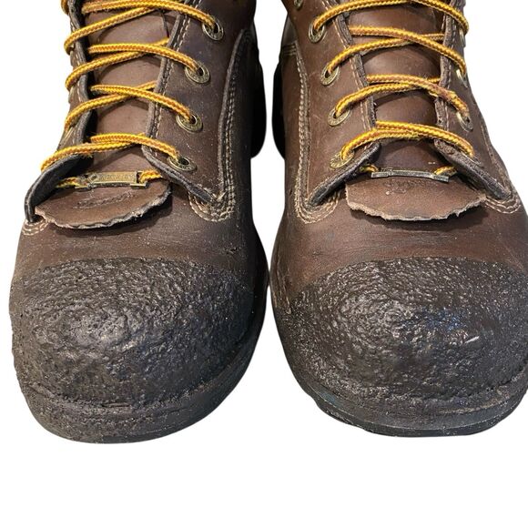 Danner Quarry USA Leather Gore-Tex 8” Work Boots Vibram Brown Soft Toe Mens 11 D - Picture 5 of 11